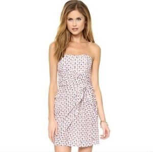 CLUB Monaco Silk side tie Mini Dress